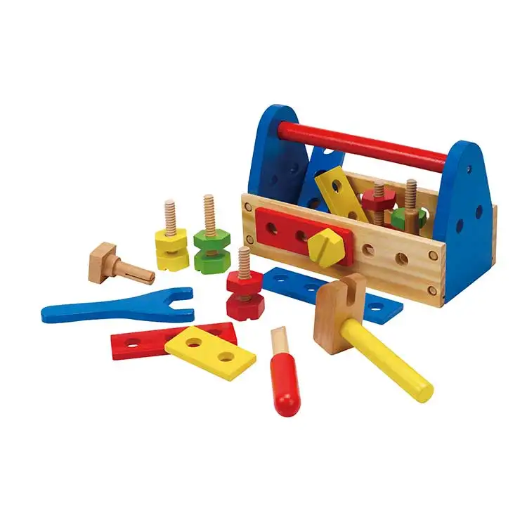 Fix It Kid's Custom Wooden Tool Box Baby Kids Educational Toys,Wooden