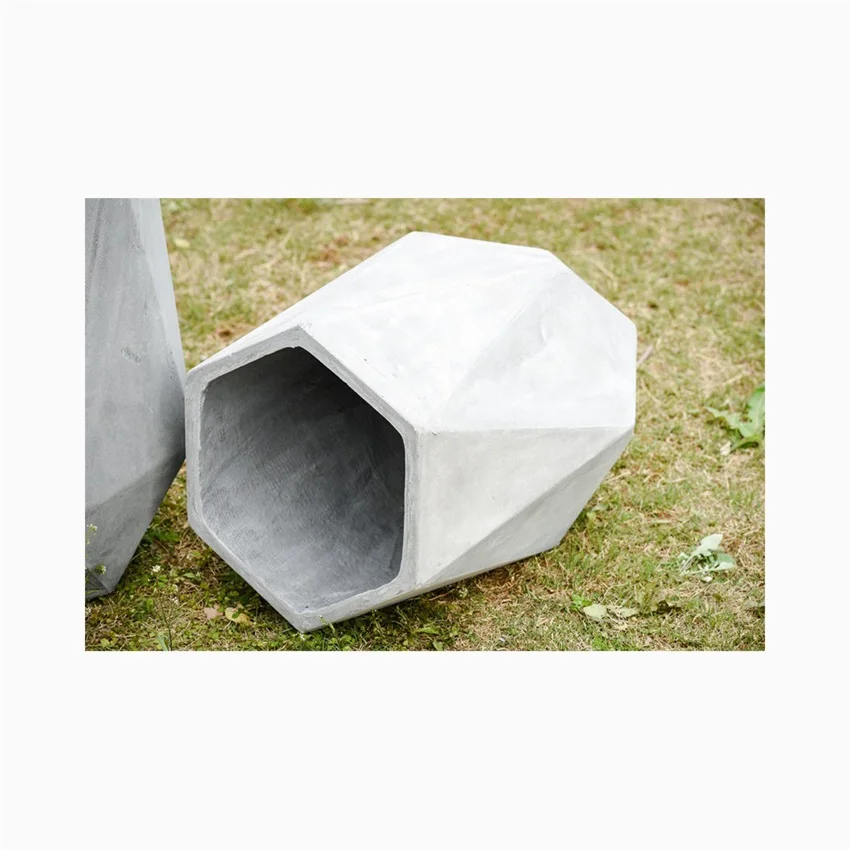 

Factory Supply Cement Polygon Flowerpot Concrete Flower Pot for Plant Potted/Flower Planting