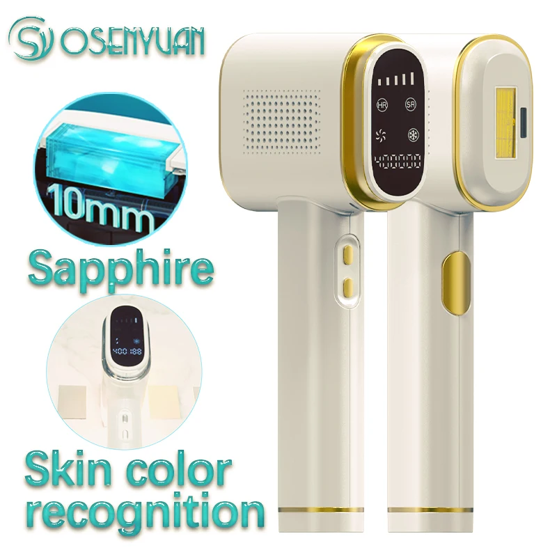 

Osenyuan T023C Sapphire Ice Epilator Hair Removal The World's First Fully Intelligent Skin Detection Laser Epilator
