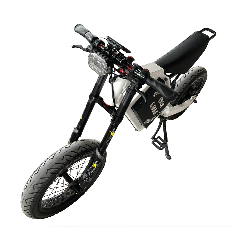 

Wholesale Enduro 50ah Large Capacity Battery Electric Motorcycle 72v 8000w Full Suspension Electric Mountain Bike, As picture show
