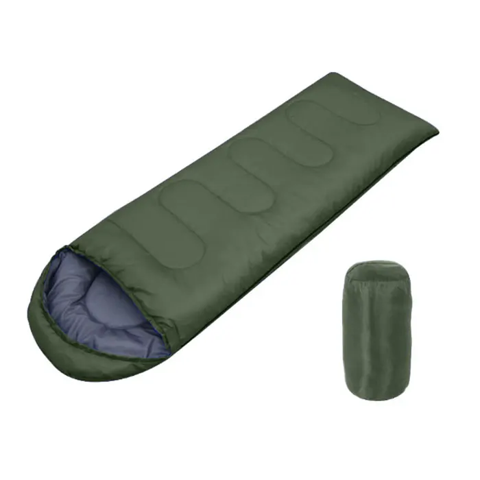 

Splicing Double Sleeping Bag Emergency Envelope Style Travel Camping Army Sleeping Bags