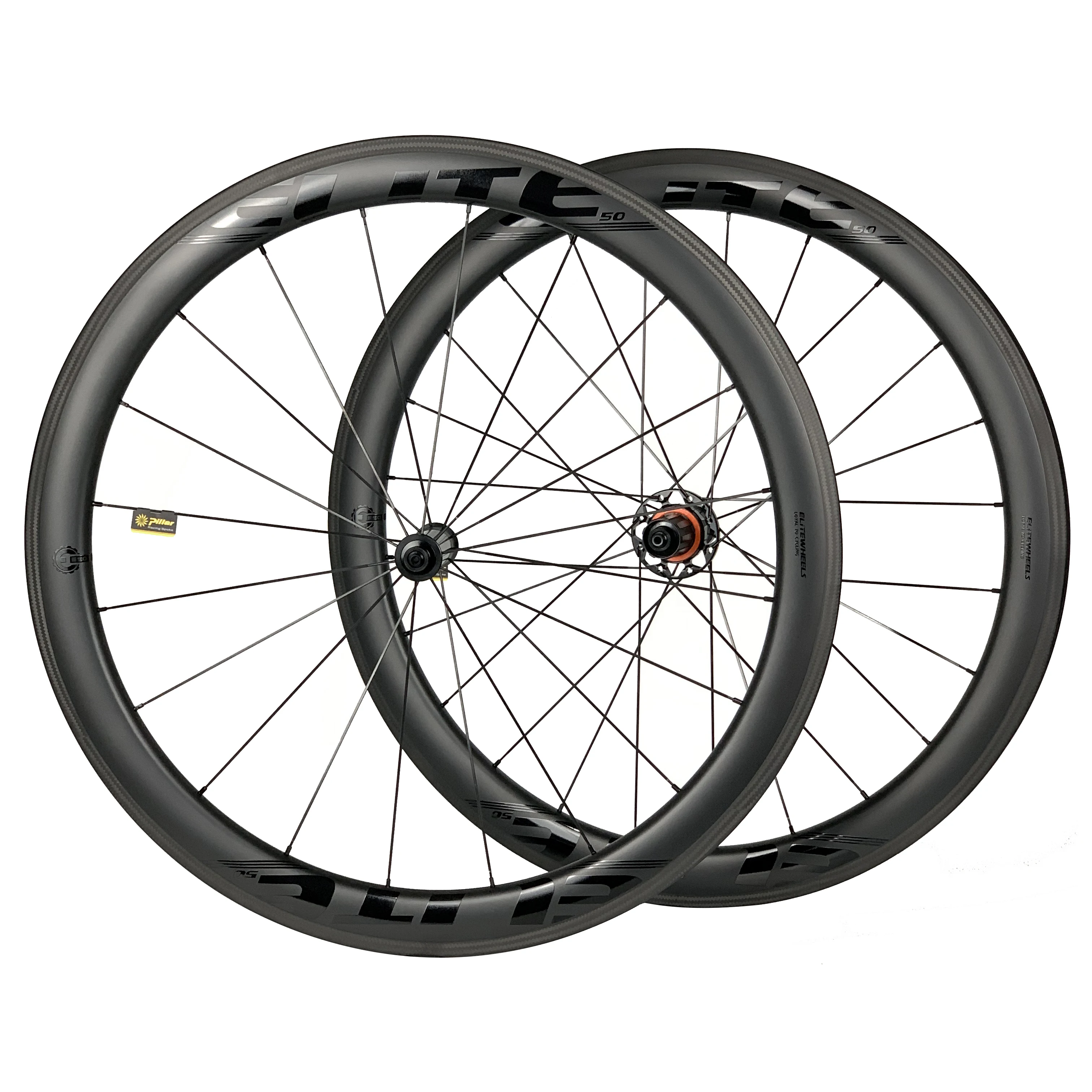 

ELITEWHEELS PRO 700C Carbon Road Bike 38/50/60mm Depth Wheelset Racing bicycle Wheels