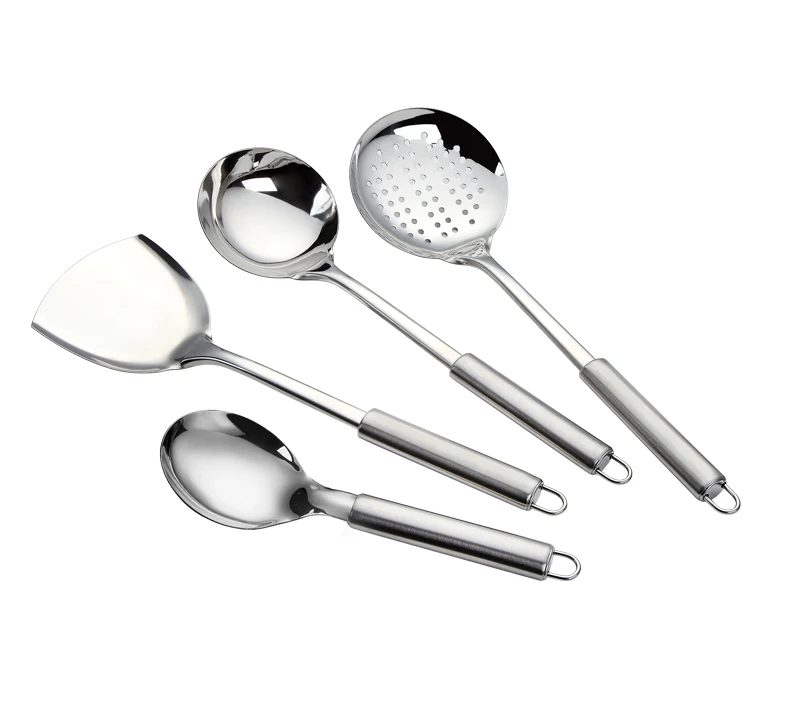 

Commercial Kitchen Accessories Sets Home Restaurant Cooking Tools Stainless Steel Kitchen Utensils, Silver