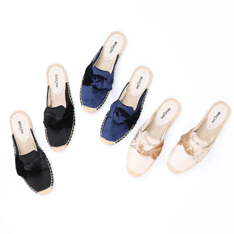 

hot sale butterfly decorate summer fashion flat slippers for ladies, Mix colors