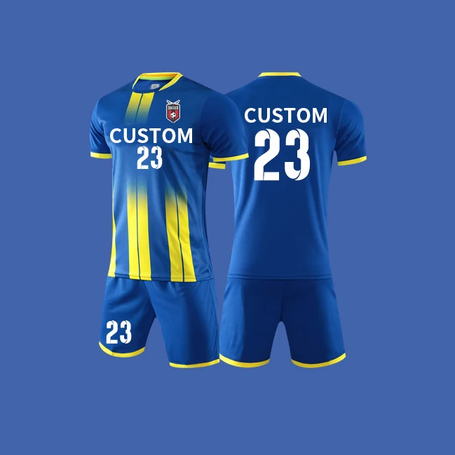 

Custom sky blue soccer jersey 100% Polyester blank italy soccer jersey 2021 2022