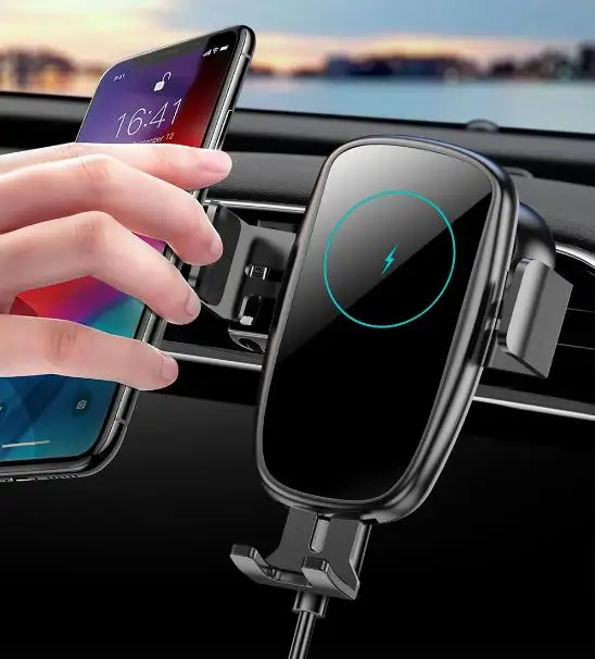 

DAZ 15W 10W Magnetic Car Phone Charger Wireless Charge Car Mount Wireless Charger For Iphone Phone Car Charger Mount With Stand