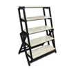 Modern Fitting Furniture Convertible Console Table Bookshelf Space Saving Mechanism With Locking System