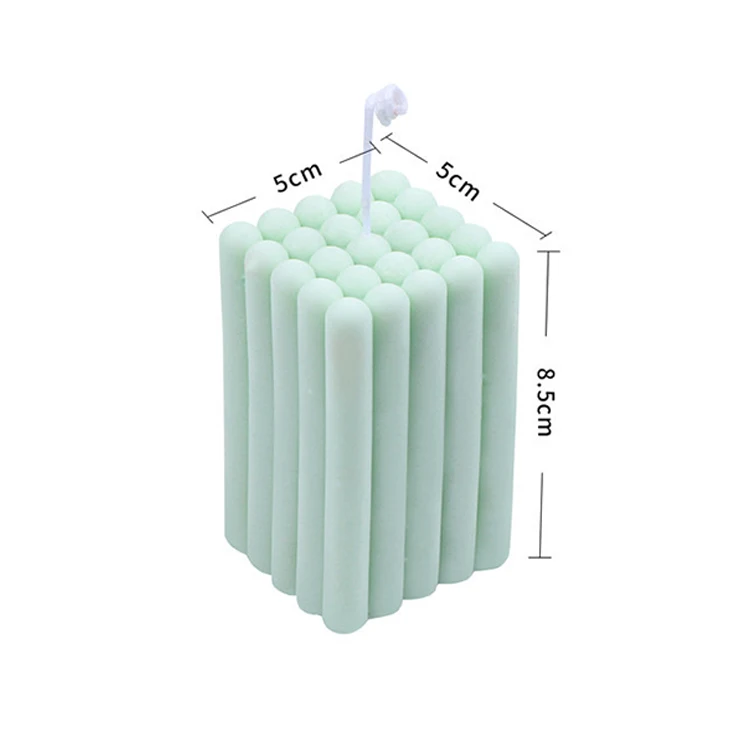 

3D rectangular pillar rubik cube silicone candles mold diy handmade soap molds, Random