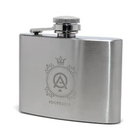 

4oz Custom Laser Logo Stainless Steel Hip Flasks New Product Promotional Whiskey Portable Pocket Personalized Hip Flask