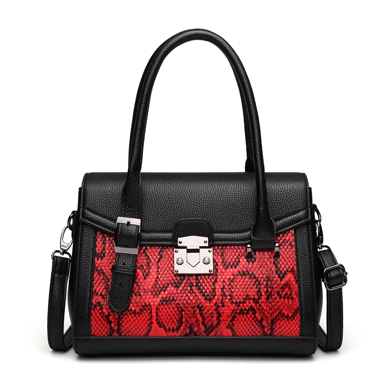 

Lady Fashion Handbag Women Messager Bag with Snake Skin