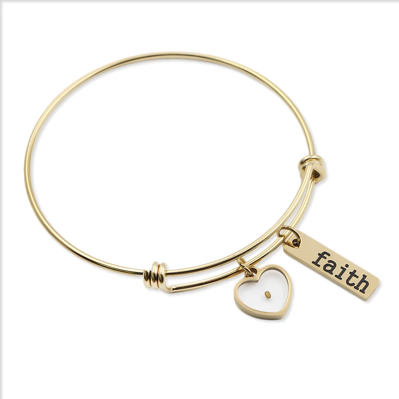 

Stainless steel gold plated faith bangle bracelet real mustard seed christian jewelry inspirational gift