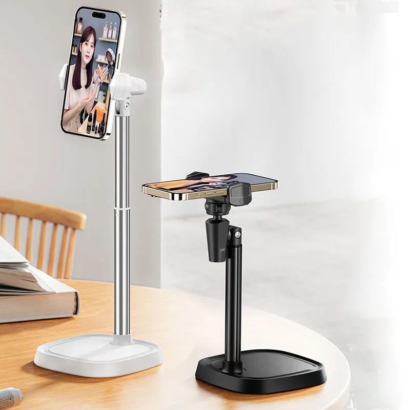 

Updated Adjustable 360 Rotation Desk Mobile Phone Stand Extendable Cell Phone Holder Portable Phone Holder For Live Streaming