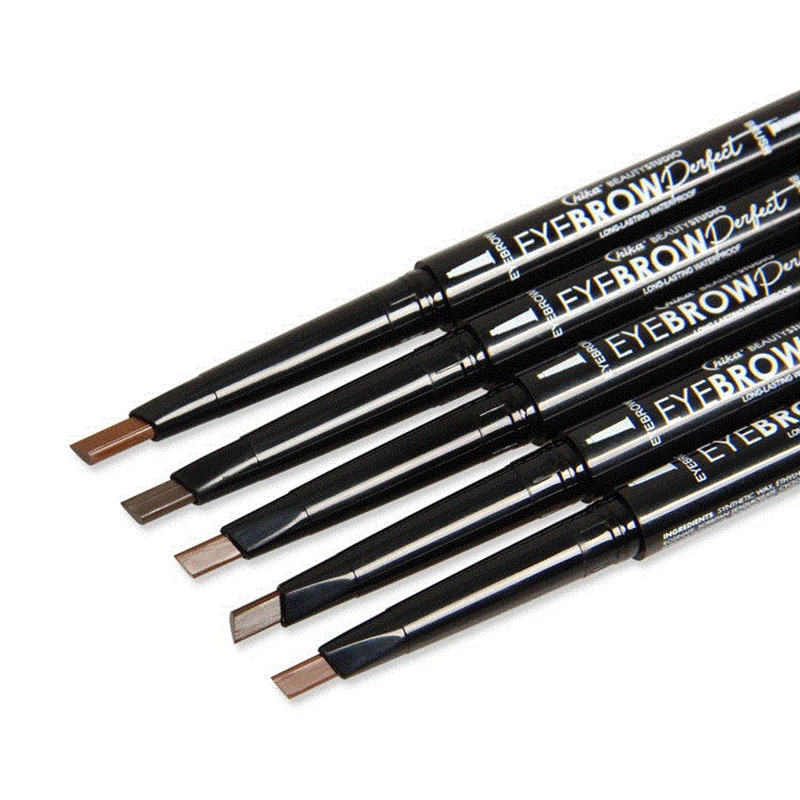 

Double Headed Eyebrow Pencil Long Lasting Waterproof Makeup Wholesale Rotating Dark Brown Brow Pencil Private Label Eyebrow, As picture