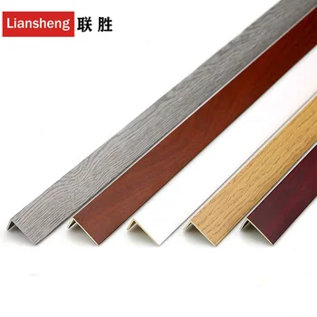 L Shape Floor Edge Banding Pvc Plastic Floor Edge Strip Wooden Plastic ...