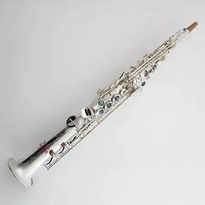 

Tide Music Yanagisawa type Neck Built in Satin Silver Plated Straight Soprano Saxophone