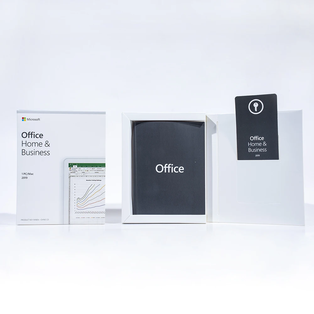 

Computer software Key Code card for PC MAC English language Retail key card Microsoft Office 2019 Home and Business