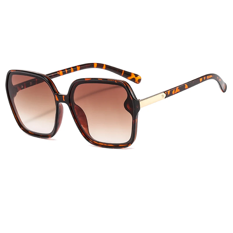 

Classic square design big frame sunglasses womens custom logo trendy unisex glasses, 5 colors in stock
