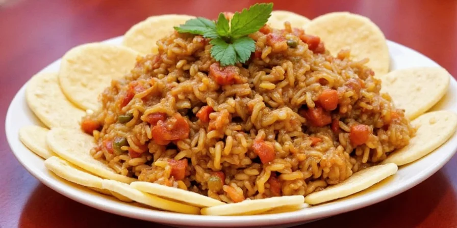Spices from around the world used in jambalaya