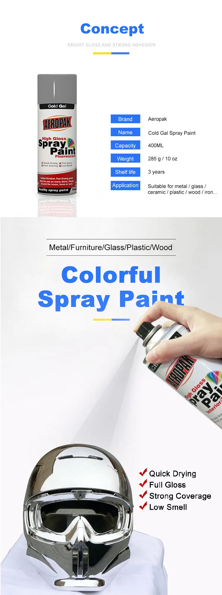 Aerosol Painting Spray Paint Cold Gal