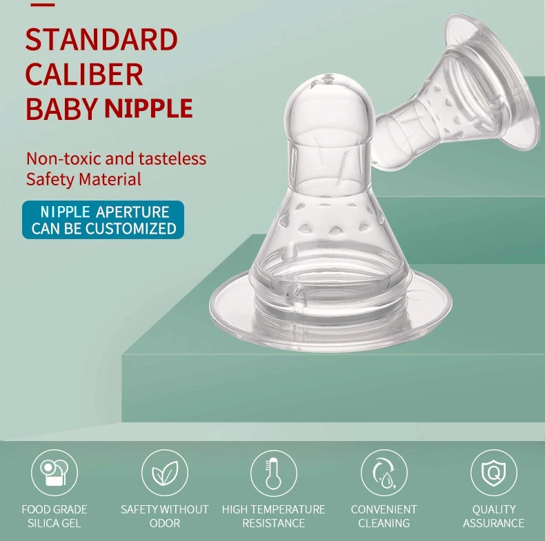 Bpa Free Soft Clear Standard Neck Silicone Baby Nipple Buy Custom