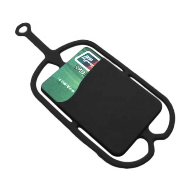 

Chinese factory produce good quality silicone phone wallet back case holder with lanyard, Chosen
