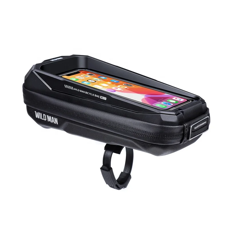 

Wildman MS33 Anti-glare Waterproof Touch Screen Cycling Handlebar Front Phone Pouch Frame Bicycle Bike Bag