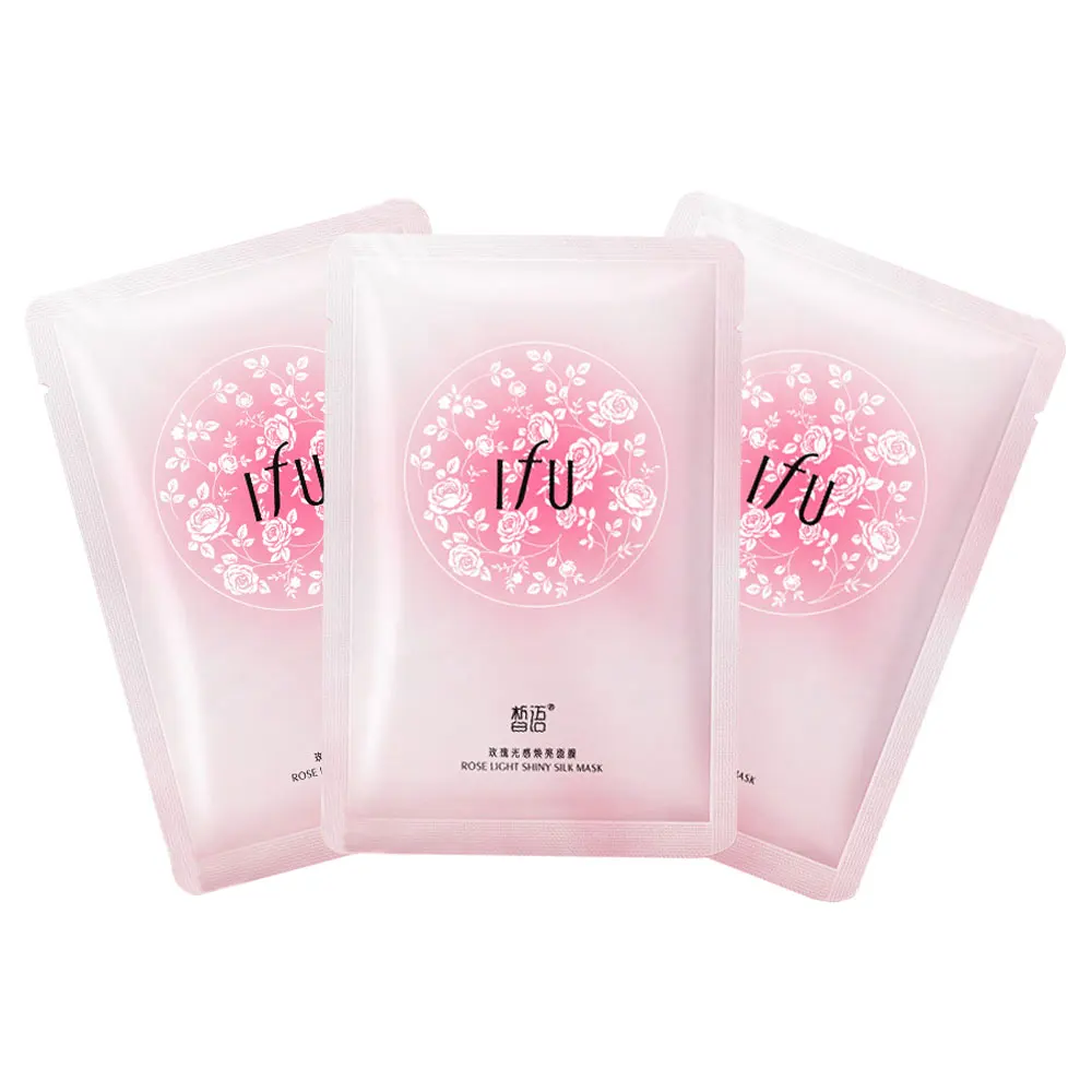 

korean hydrating soothing nourishing whitening facial mask, plant Rose extract moisturizing Private Label facial mask sheet