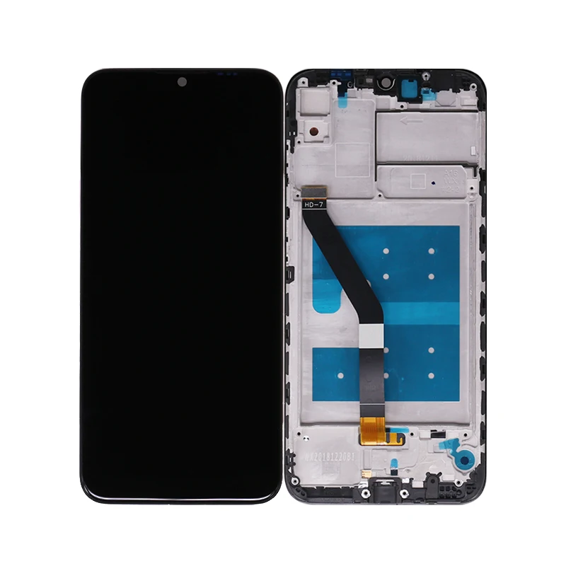 

6.09'' Mobile Phone Parts For Huawei Honor 8A LCD With Touch Screen Digitizer Assembly For Huawei Y6 2019 LCD Display+Frame, Black