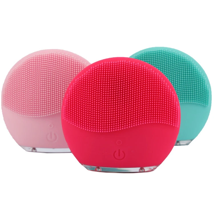 

Portable Cleansing Instrument Silicone Electric Rechargeable Washing Instrument Ultrasonic Vibration Waterproof Washing Brush