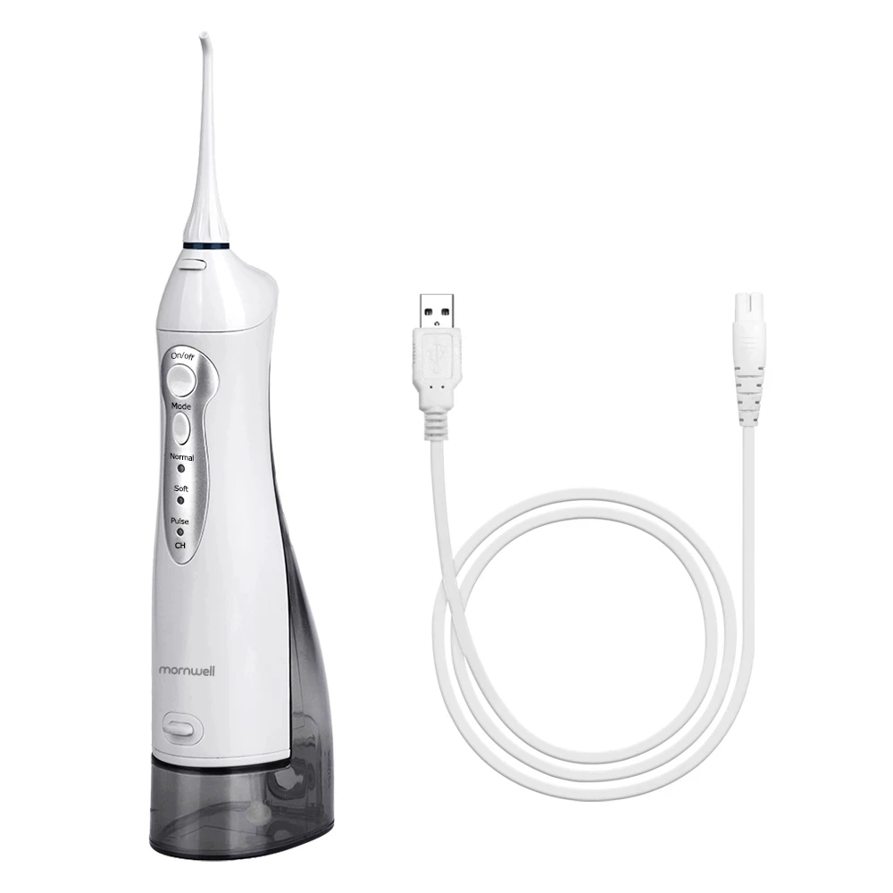 

Mornwell 300ml Dental Care Hygiene Cordless Oral Irrigator Water Flosser Portable Teeth Floss Cleaner