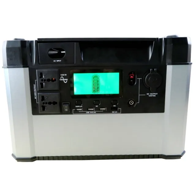 
Home emergency solar energy 12v car charging AC 110V 220V 1000w power bank station portable 