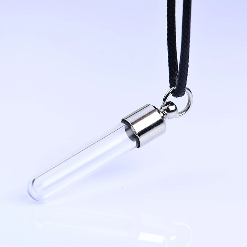 hourglass 10 pieces Name on rice glass vial pendant screw cap bottle hourglass necklace clear glass bottle charms 