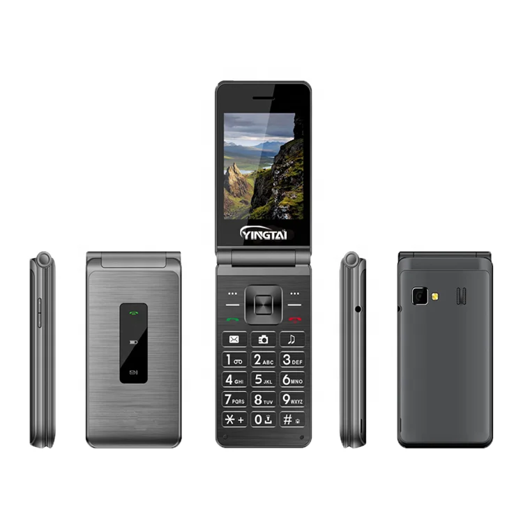

2.8 inch folding mobile phone 2G flip phone dual card Feature phone 800mAh telephone keyboard GSM FM MP3