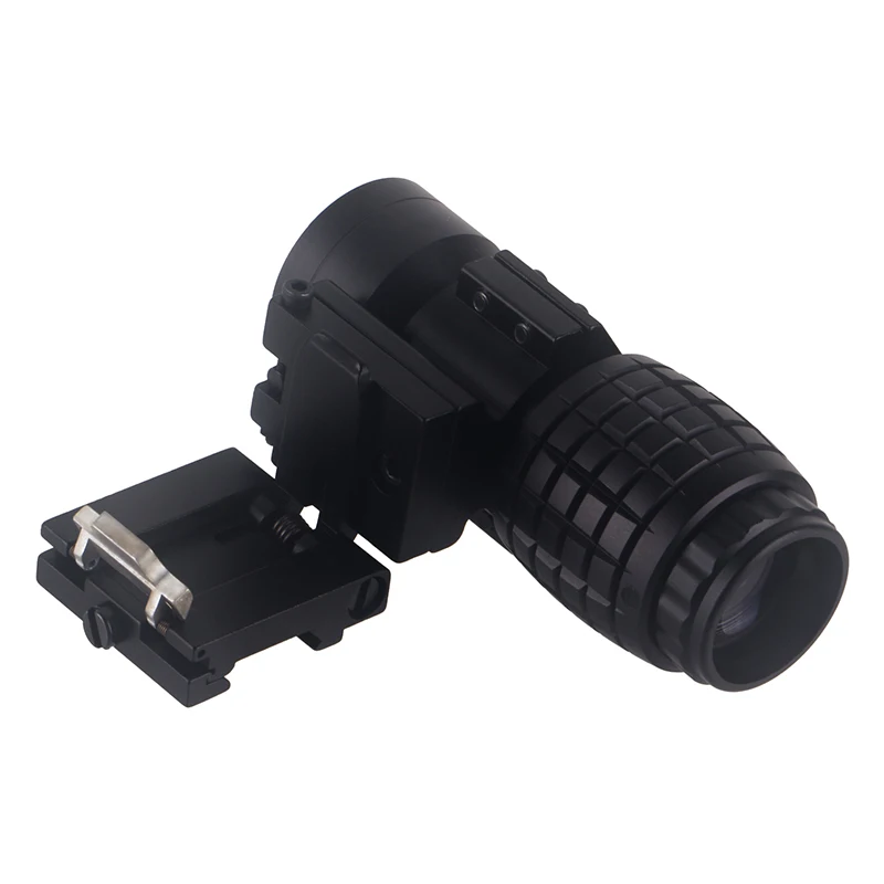 

MZJ Side flip mount picatinny rail 3x magnifier flip up sights air gun weapons rifle scope hunting, Black