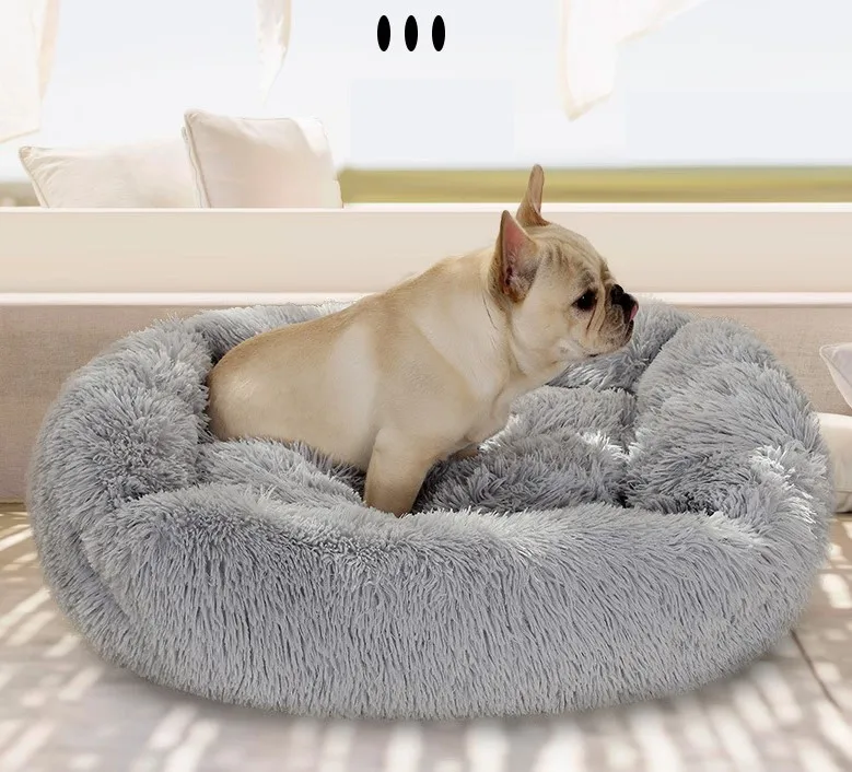 

66*55cm 2021 Winter Custom Pet Products Sofa Medium Rectangle Furret Plush Cama Para Perros Cat Cushion Calming Dog Bed, Multiple colour