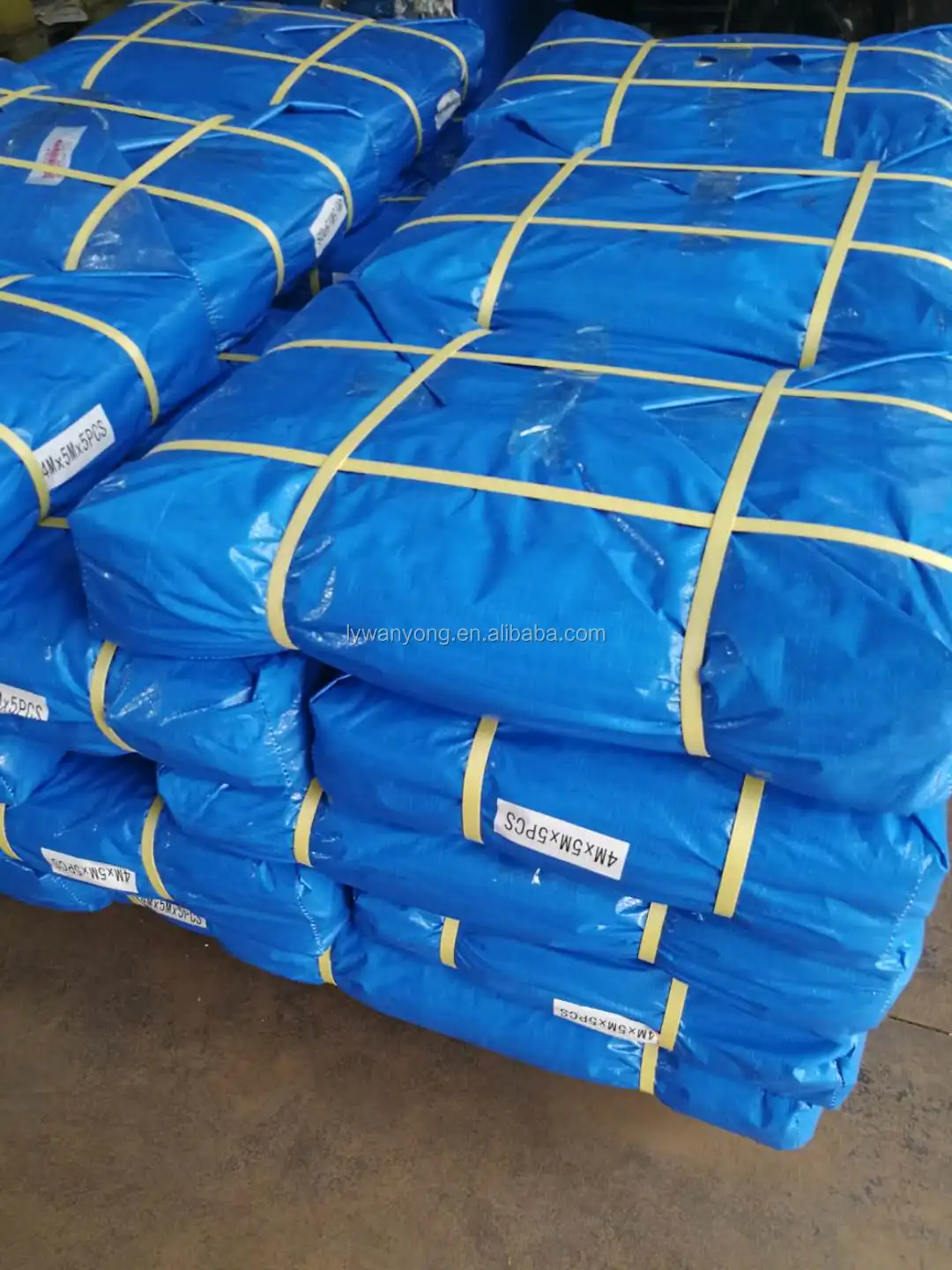 Roofing Cover Tarpaulin 120 Gsm Blue Waterproof Pe Roof Tarp Cover 