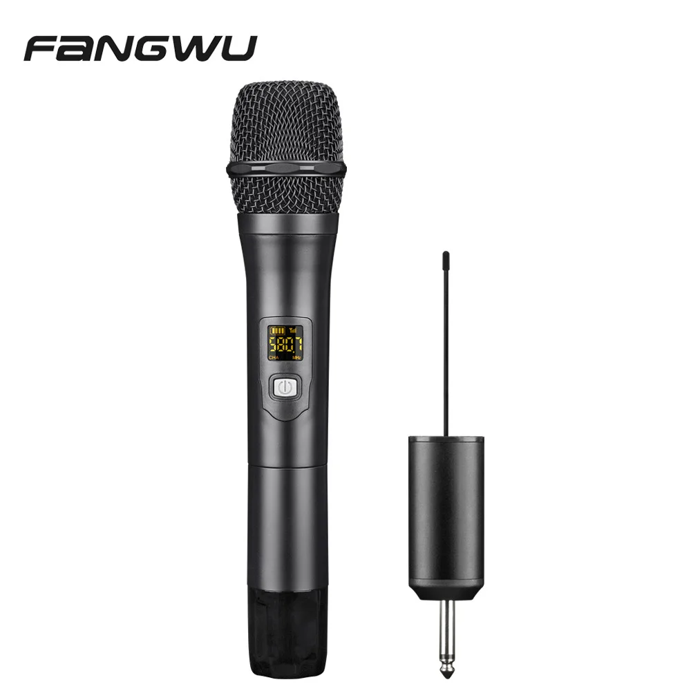 

High Quality 1 Channel Kids Speakers Karaoke Wireless Microphone, Black