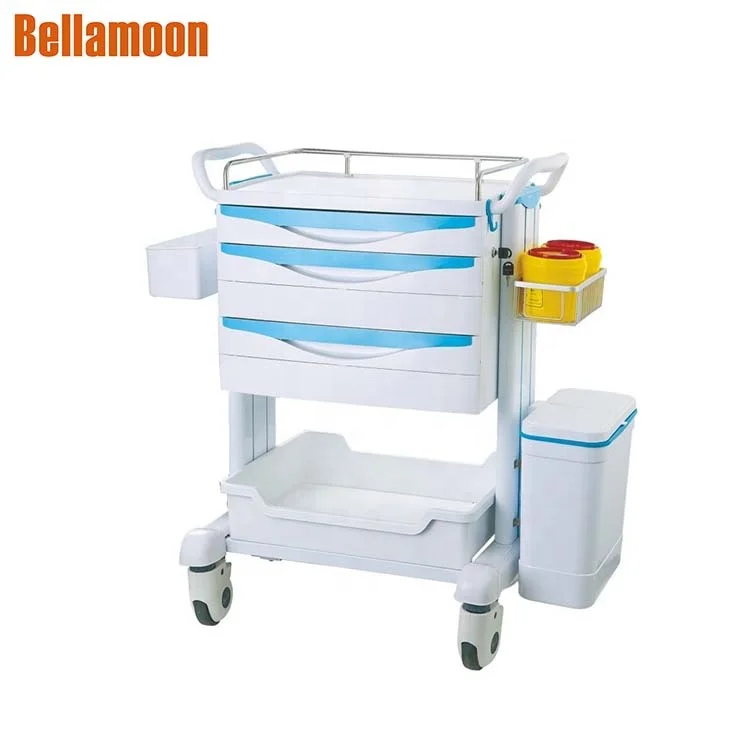 
TC5002A Multifunctional Hospital Trolley,ABS Medical Trolley,Medical Cart For Nursing 