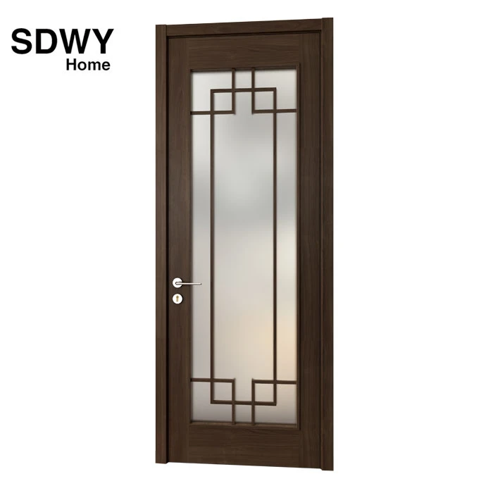 Китай популярный простой стиль интерьера один качели деревянные стеклянные двери кухни дизайн