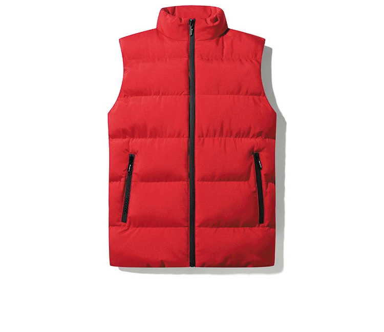 

S-5XL Custom Logo Printing Men's Waistcoats Man Blank Plain Casual Basic Winter Sleeveless Jacket for men's vest jackets coats