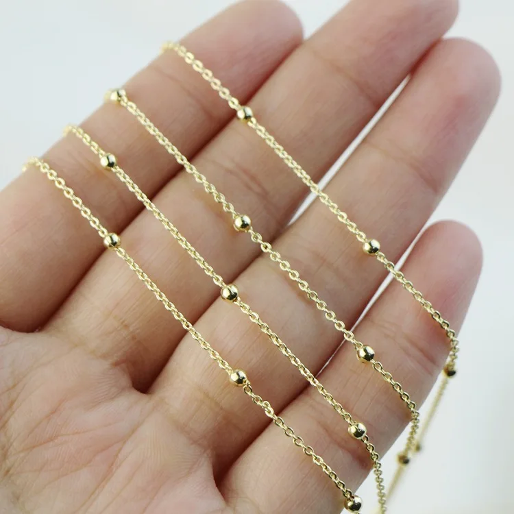 

GP01 High quality 14k gold plated chain for jewelry making