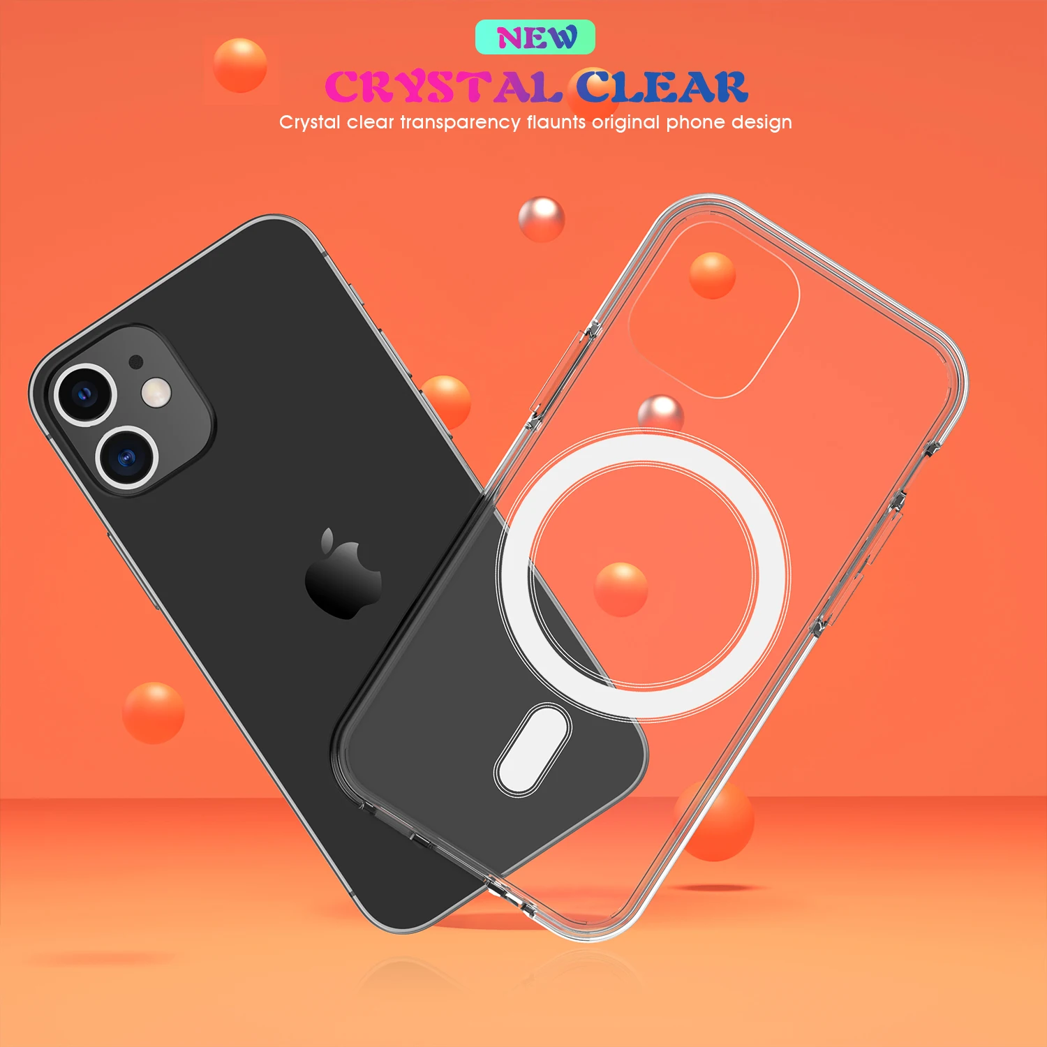 

Magsafing 2020 Exclusive Magnetic Card Bag Magnetic Clear Phone Case For Iphone 12/ Iphone 12 Pro/ Iphone 12 Pro Max