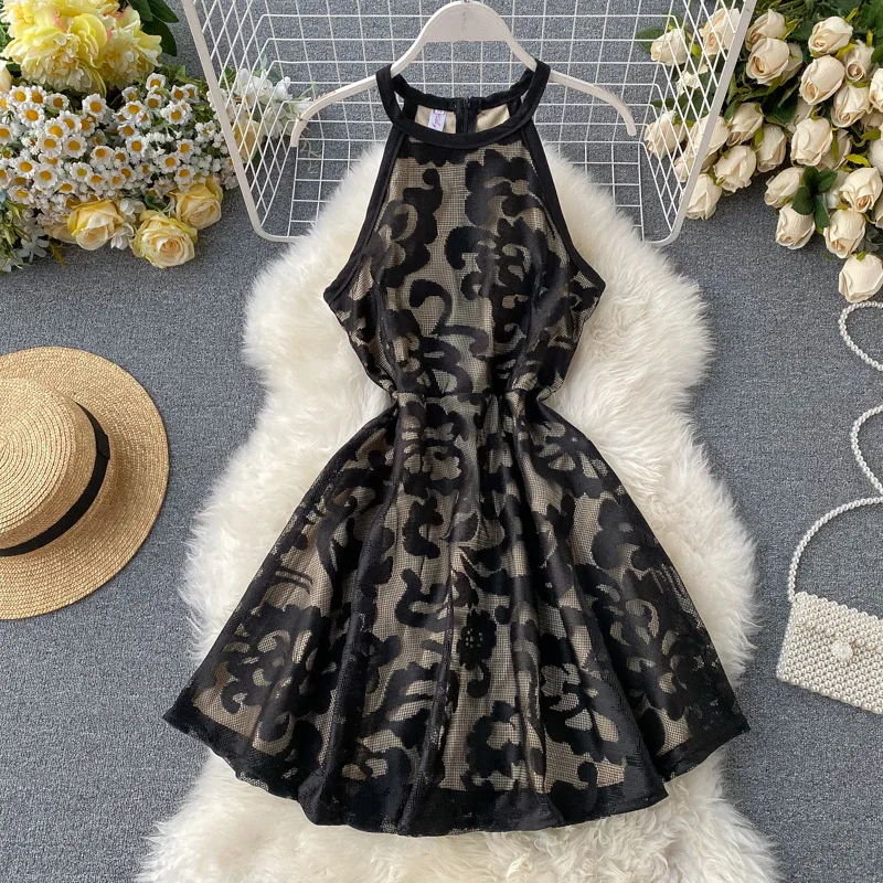 

2021 Sexy Summer Lady Dress Girl Slevessless Party Dress Vestidos Womens Luxury Dress