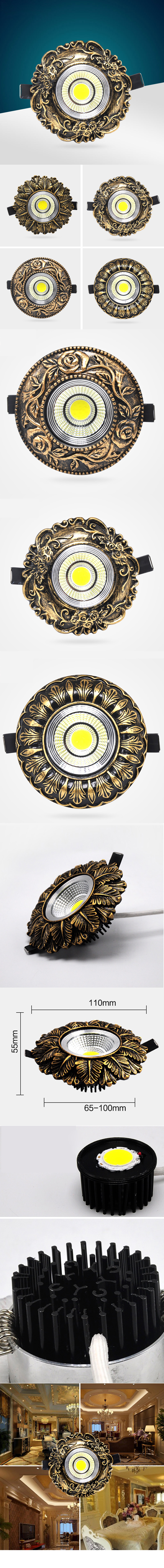 Wholesale China Adjustable 7W 15W 20W 30W 40W Recessed CRI90 Dimmable Anti Glare Led Downlights For Housing Hotel l Down Lights