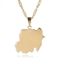 

Sudan Map Jewelry For Women Men African Fashion Necklace Pendant New Gold Color Jewelry