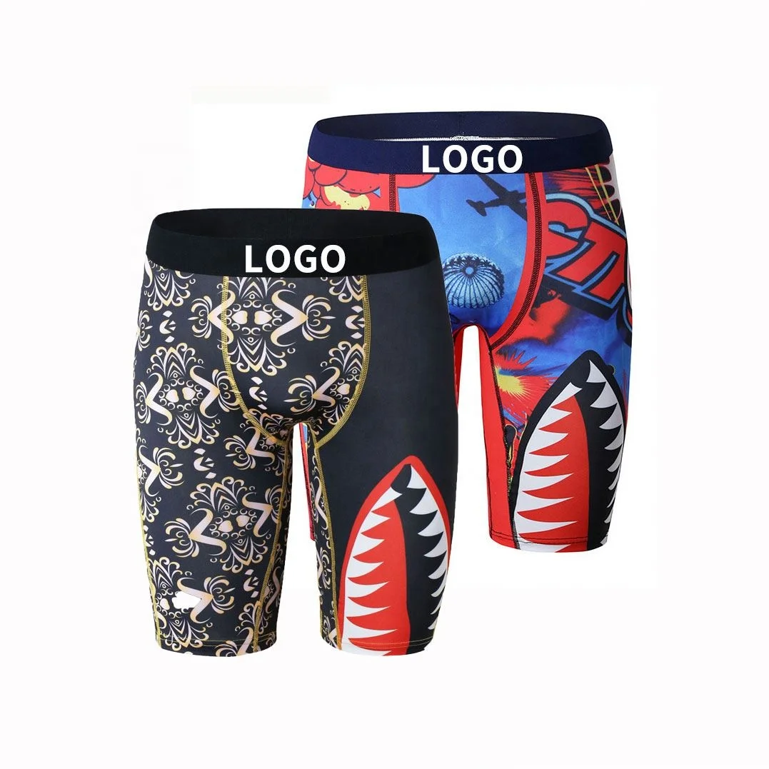 

New Style 2021 Men Underwear Spandex Polyester Seamless Plus Size Boxers Briefs, Customized logo