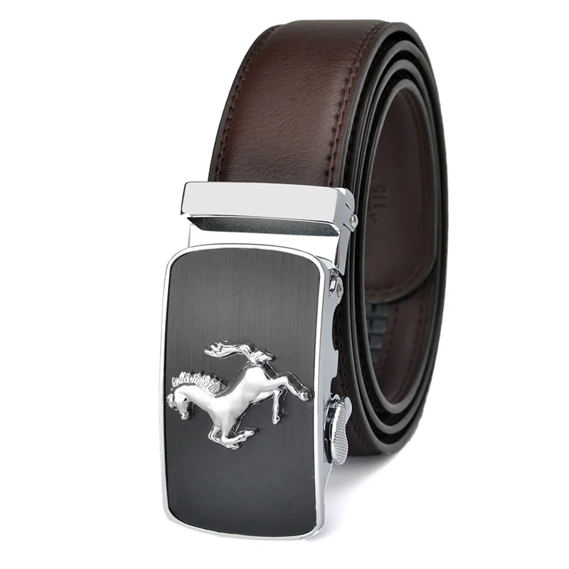 Cinturones de hombres Cinturón de hebilla automática Cinturones de alta calidad de cuero genuín para hombres Correa de cuero Buises casuales para jeans # gris-i Cinturones de hombres Cinturón de hebilla automática Cinturones de alta calidad de cuero genuín para hombres Correa de cuero Buises casuales para jeans # gris-i