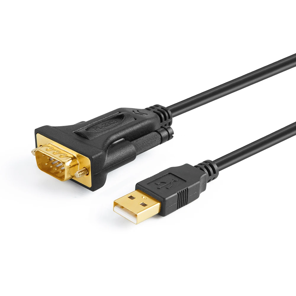 

USB to RS232 Adapter,CableCreation 10ft Gold Plated USB 2.0 to RS232 Male DB9 Serial Converter Cable with PL2303 Chipset,3M, Black