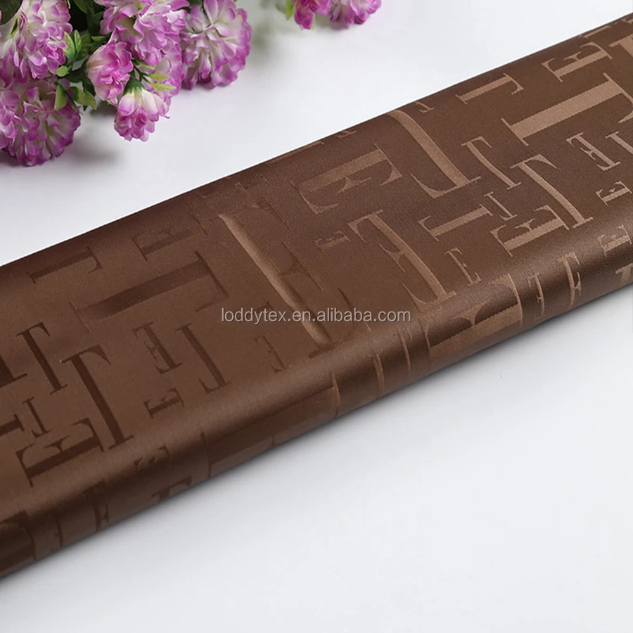 Bags Lining Logo Fabric / Polyester Lining Customized Logo /jacquard