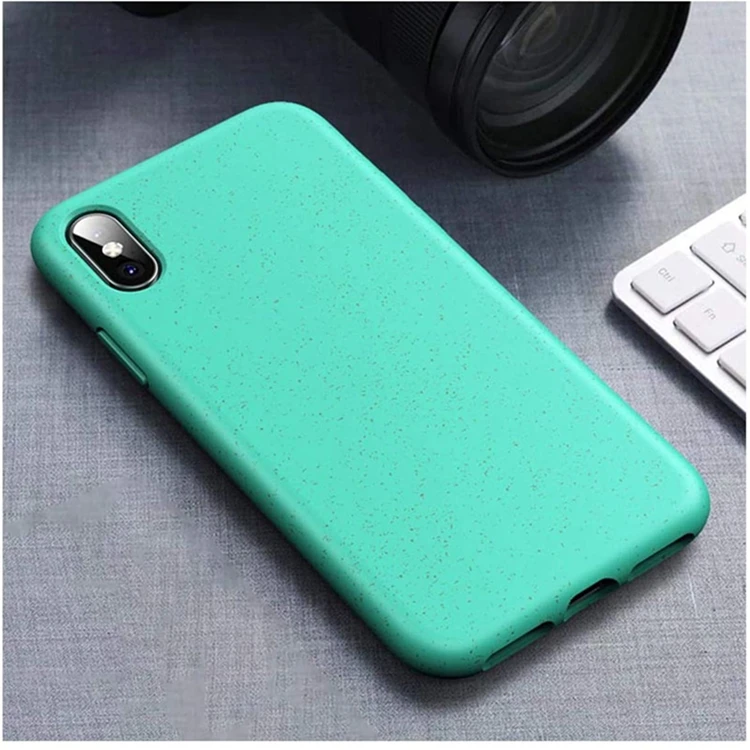 

HOCAYU Good Sale Tpu Eco-Friendly Mobile Back Shell For Iphone X Xr Xs Max Wheat Straw Pretty Matte Durable Phone Back Cover